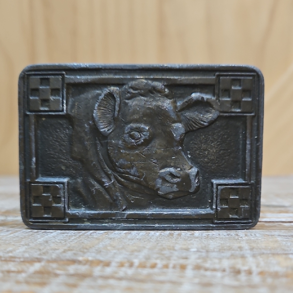 Vintage | 70's Purina Profitunity Stampede Cow Detail Belt Buckle